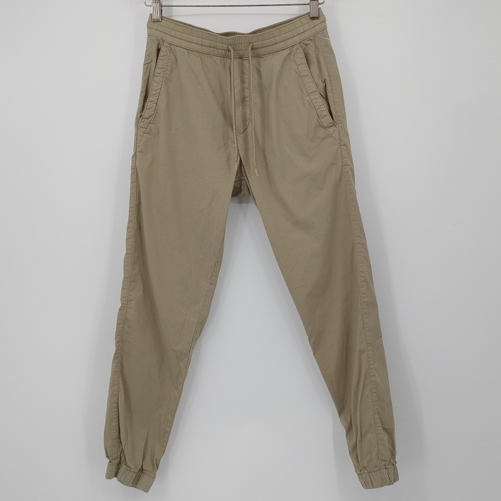 Zara Khaki Drawstring Jogger Pants